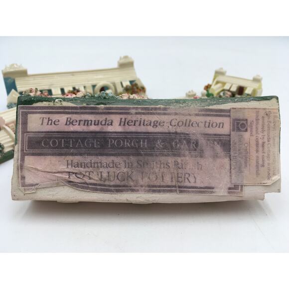 LOT of 6 Vintage Pot Luck Pottery Robert Massey Bermuda Cottages EUC - Picture 9 of 12